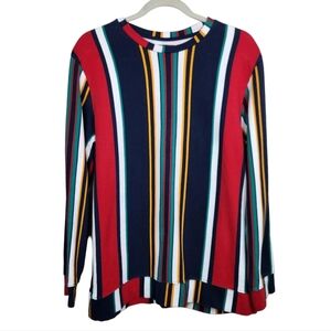 PacSun Multicolor Vertical Stripes Sweatshirt Pullover Men's Size Large